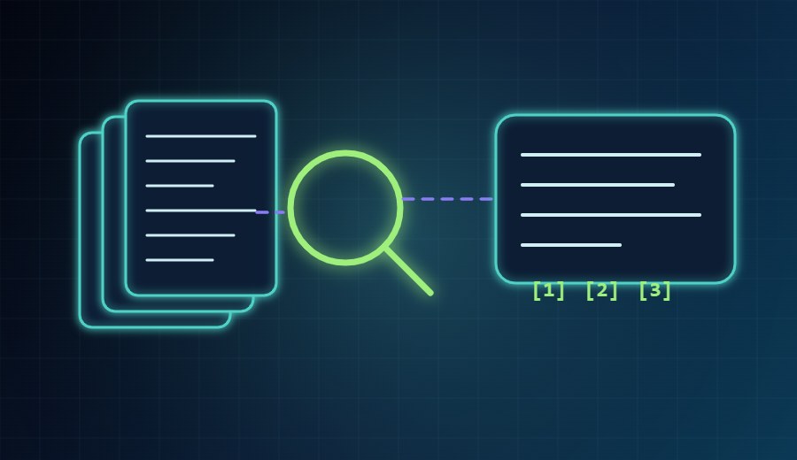 Documents with search and cited answers